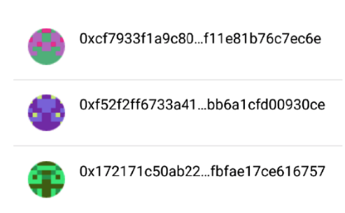Айдентиконы адресов Ethereum