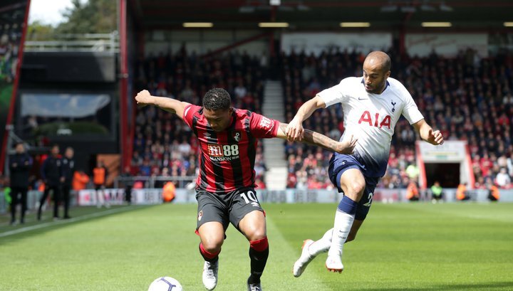 В последнем матче АПЛ "Тоттенхэм" проиграл "Борнмуту" и заканчивал встречу вдевятером