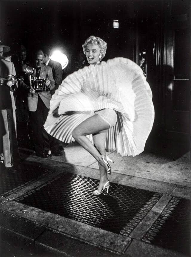 Бэкстейдж со съемок фильма "Зуд седьмого года"(1955)