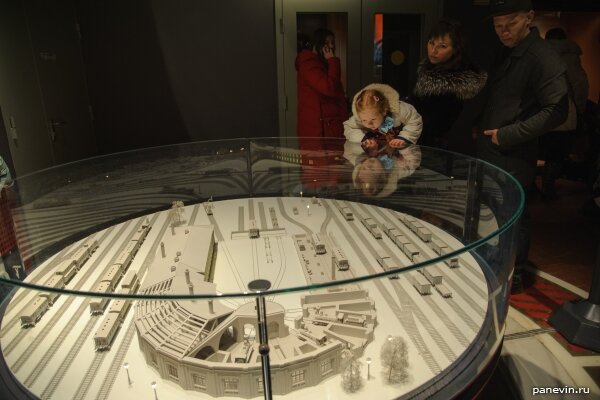 Макет веерного депо. 
 