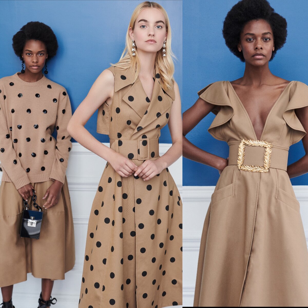 Oscar de la Renta Resort’19 выглядит очень дорого и элегантно. Эта коллекция напрочь лишена понятия об уличной молодежной одежде.