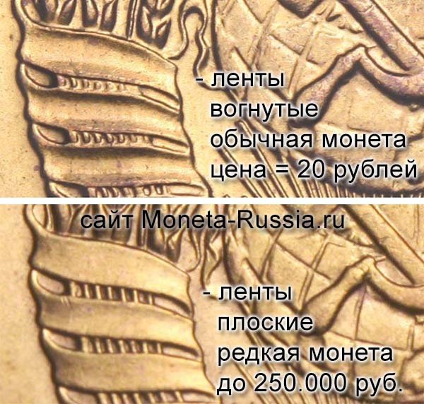 Все 3 копейки 1976 года с плоскими лентами дорогие, их цена от 30 до 250 тысяч рубле