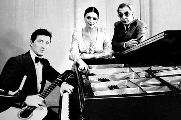 Сергей Тарасенко, Галина Беседина и Микаэл Таривердиев, фото из открытых источников