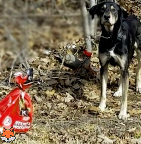 Зевс, брошенная собака.