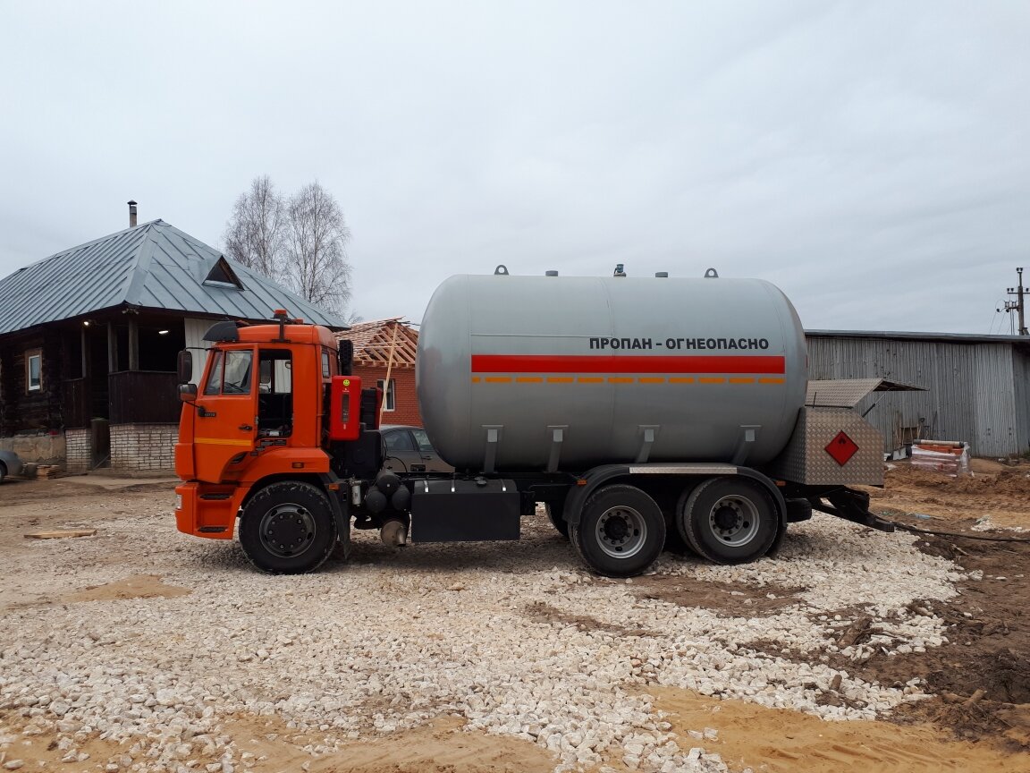 Фото заправки газгольдера