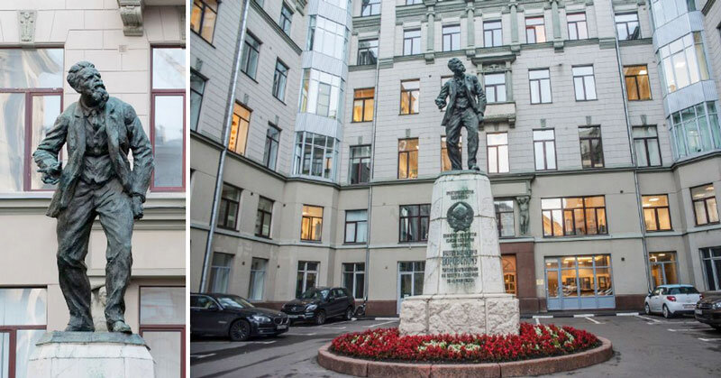 Памятник Воровскому на Лубянке в Москве