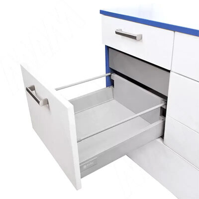 M-TECH стандартный ящик с рейлингом, длина 500 мм, серый металлик