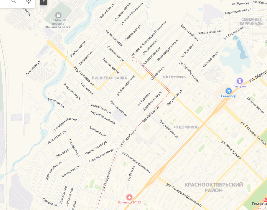 Скриншот сервиса Яндекс.Карты