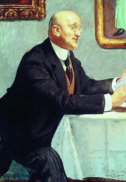 Портрет Игоря Грабаря, Борис Кустодиев, 1916. (с)  Из коллекции  Государственного Русского музея