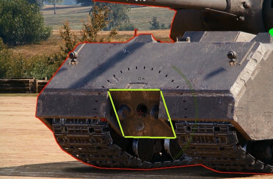 даже под углом как на картинке вы будете его пробивать в 70% случаев.