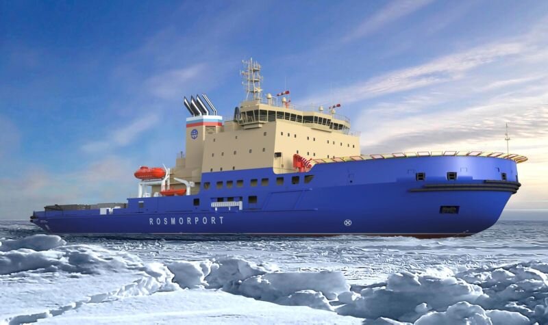 Ледокол проекта 21900М2 / Иллюстрация: Росморпорт