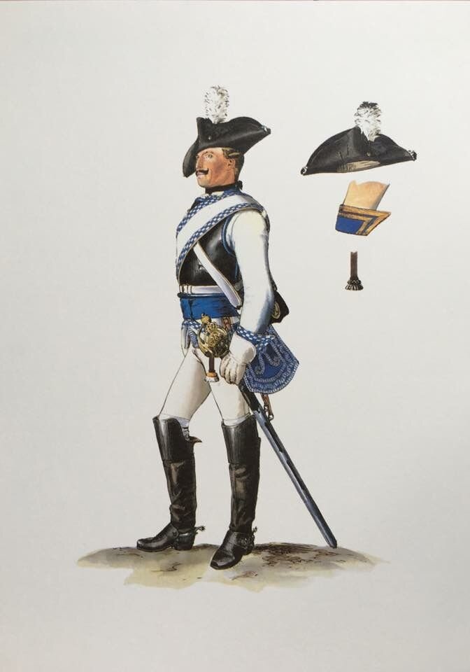 Прусский кирасир  конец 1780-х , начало 1790-х . г.