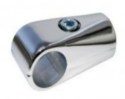 Держатель оконечный одинарный T-образный, хром 