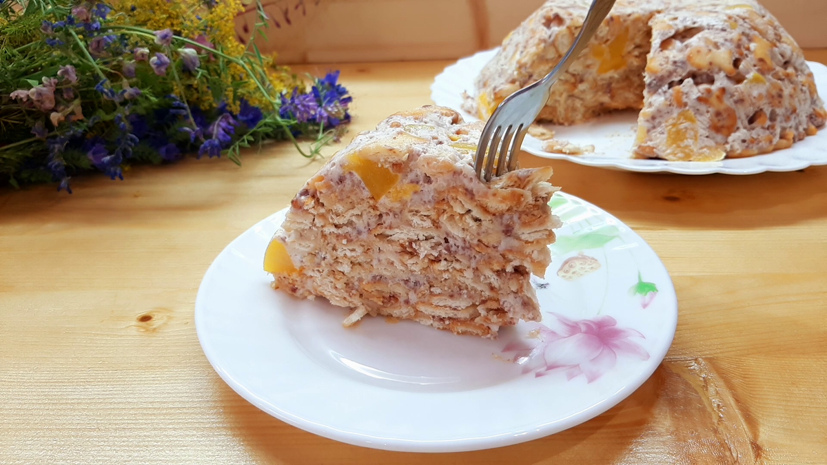 Торт из печенек рыбки