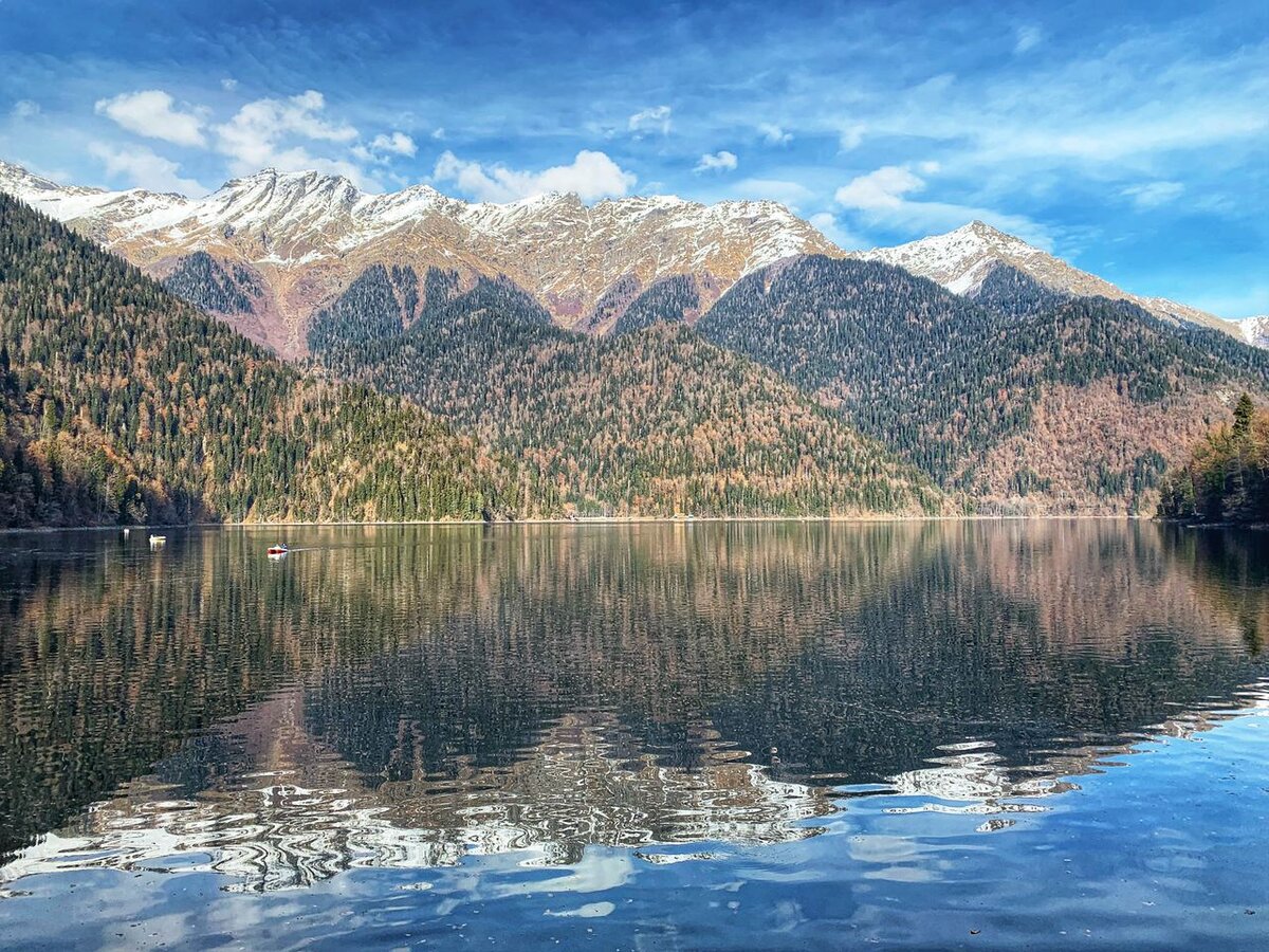 озеро рица абхазия в феврале