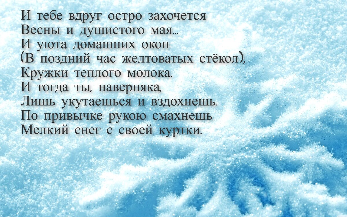 В зимний день мне захотелось вернуться в май | В двух шагах от мечты | Дзен