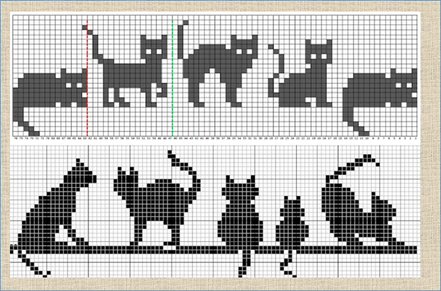Интарсия вязание спицами схемы кошки