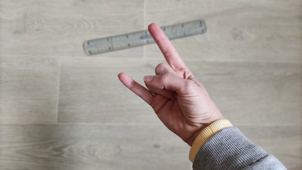 Делаем жест "коза".