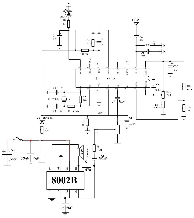 8002d усилитель схема включения