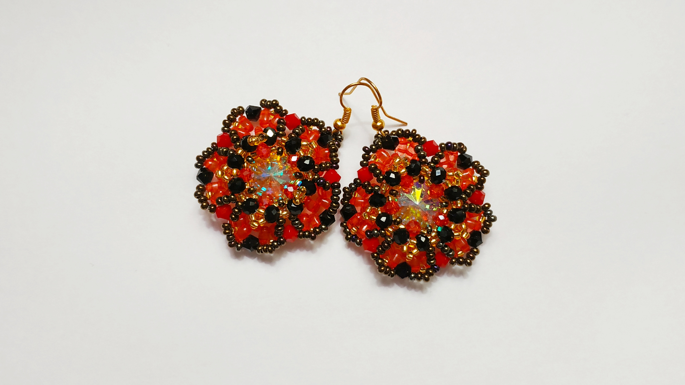 Серьги из бисера мастер класс