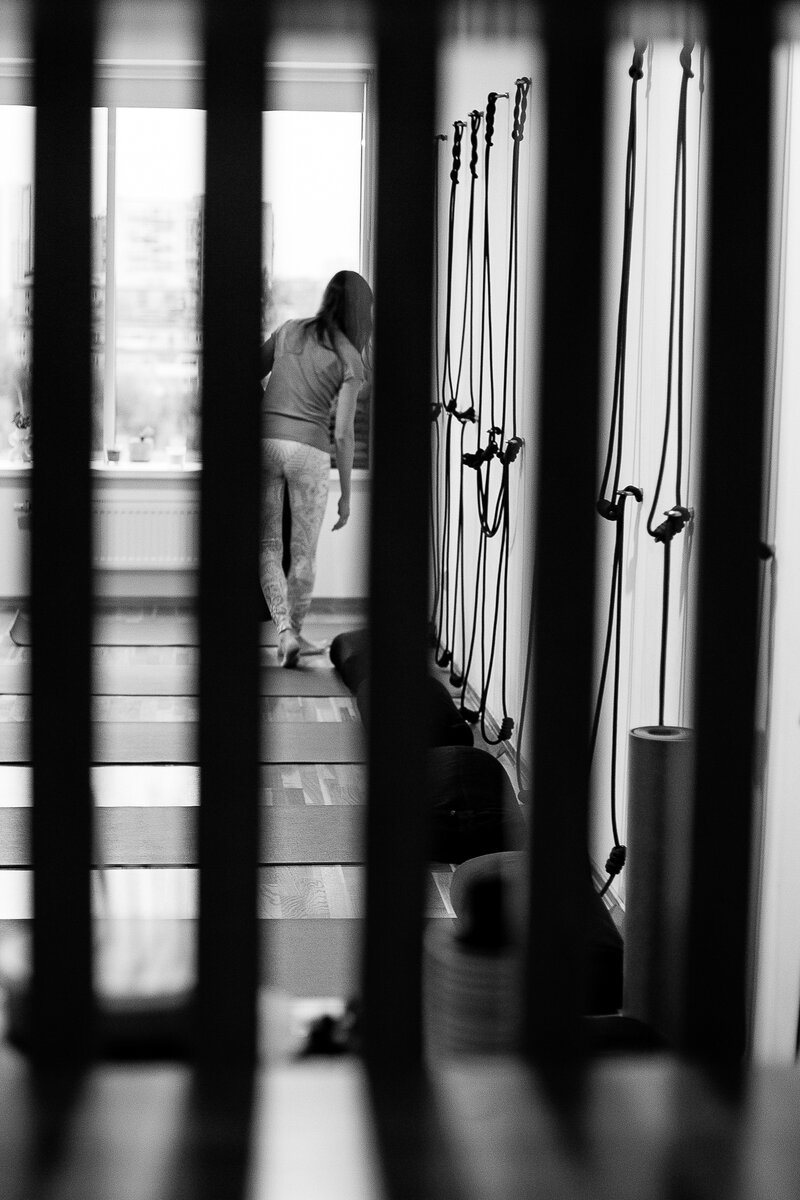 Подсмотрено фотографом перед занятием, подготовка класс Женской йоги