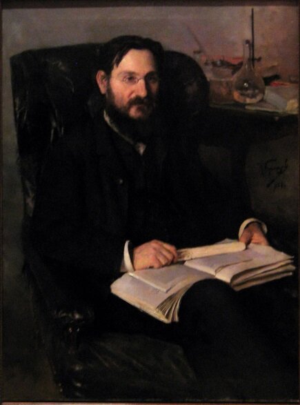 Портрет Ильи Ильича Мечникова. 1886 год. Художник Николай Кузнецов.  