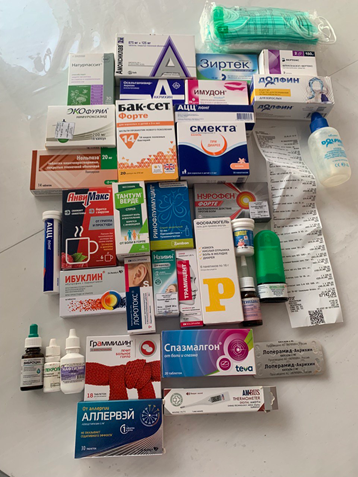 Моя аптечка перед выездом на ВНЖ