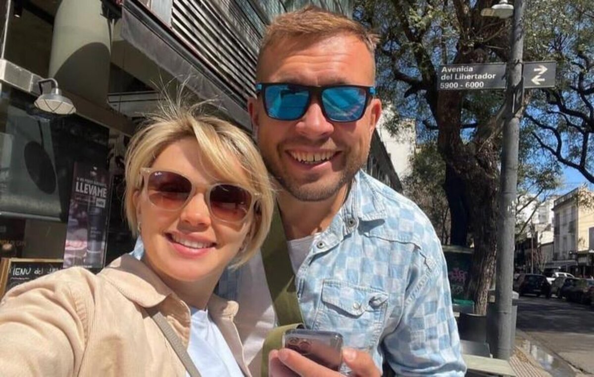    Ольга Кузьмина с мужем