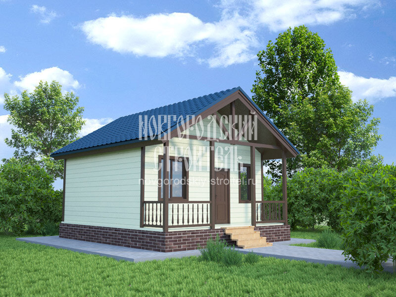 Окрашенный фасад