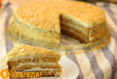 Торт медовик классический рецепт с фото пошагово с заварным кремом