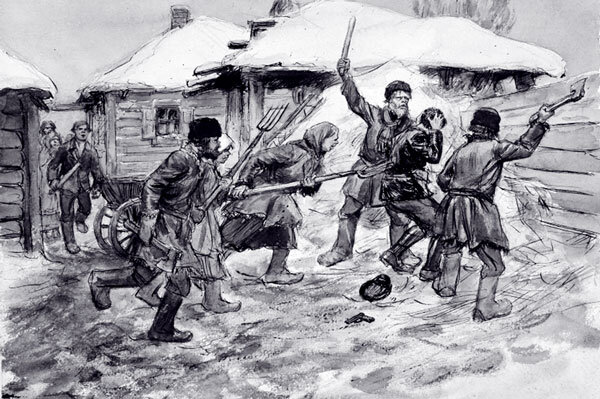 Картина  И.А.Владимирова  «Продразвёрстка».