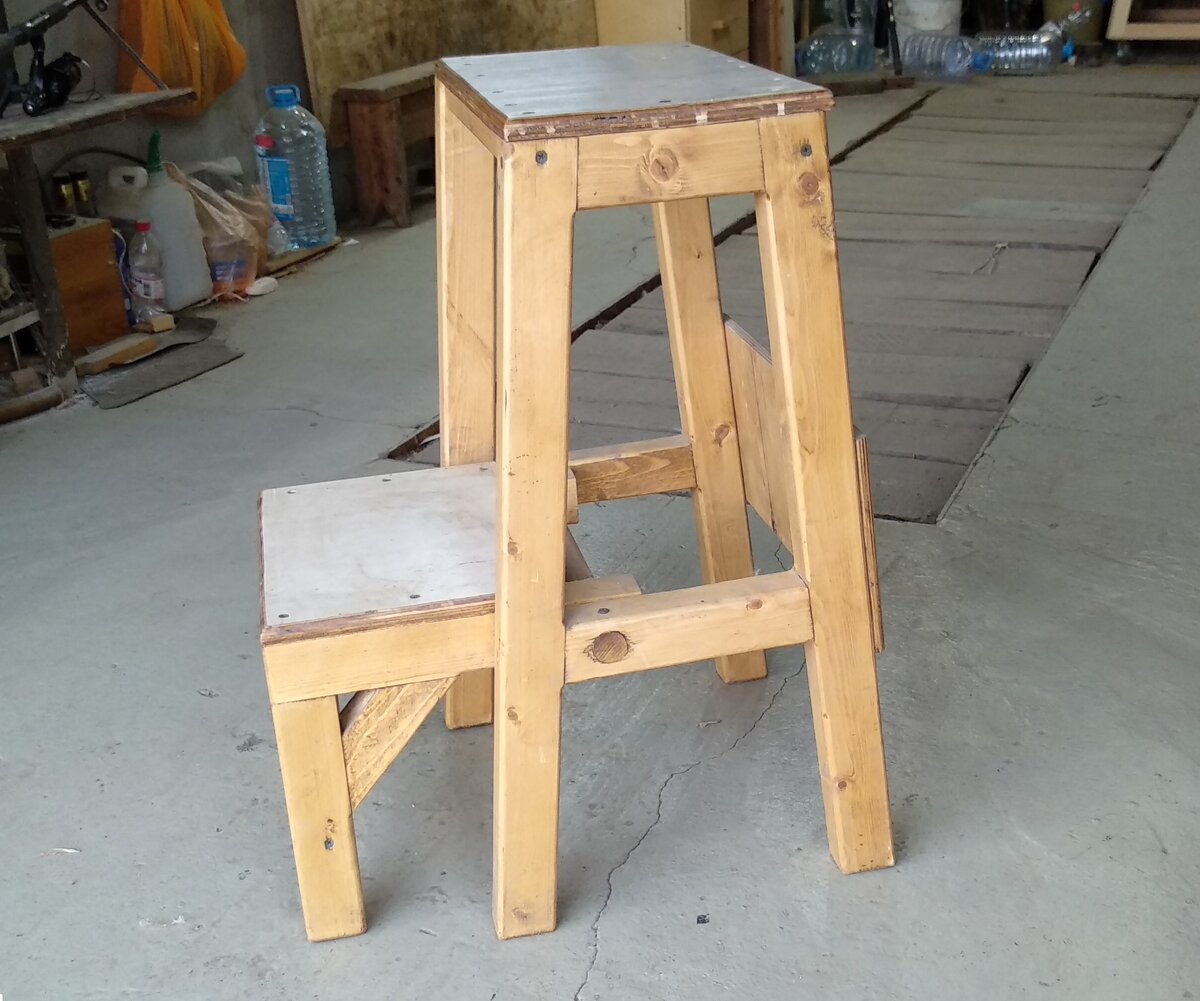Деревянная стул стремянка своими руками