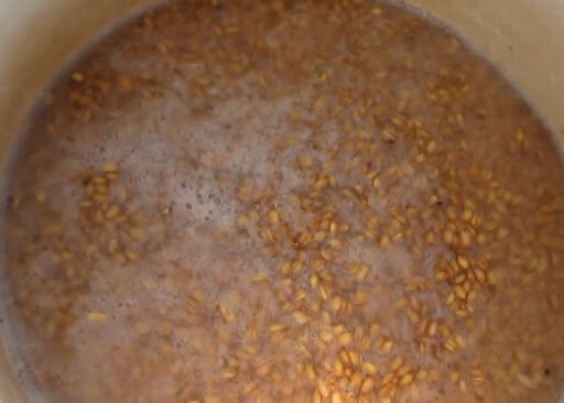 сахарно-зерновой заброд на первый день