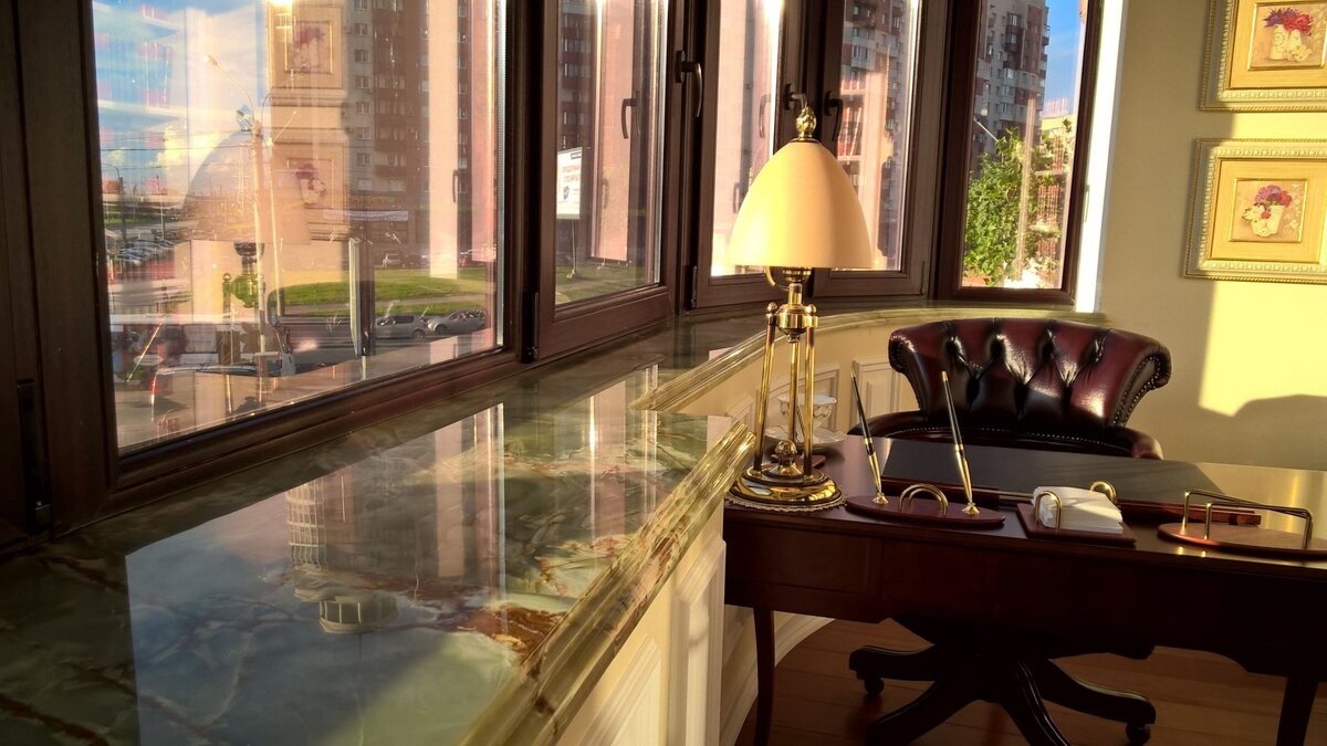 мраморные подоконники чрезвычайно элегантны