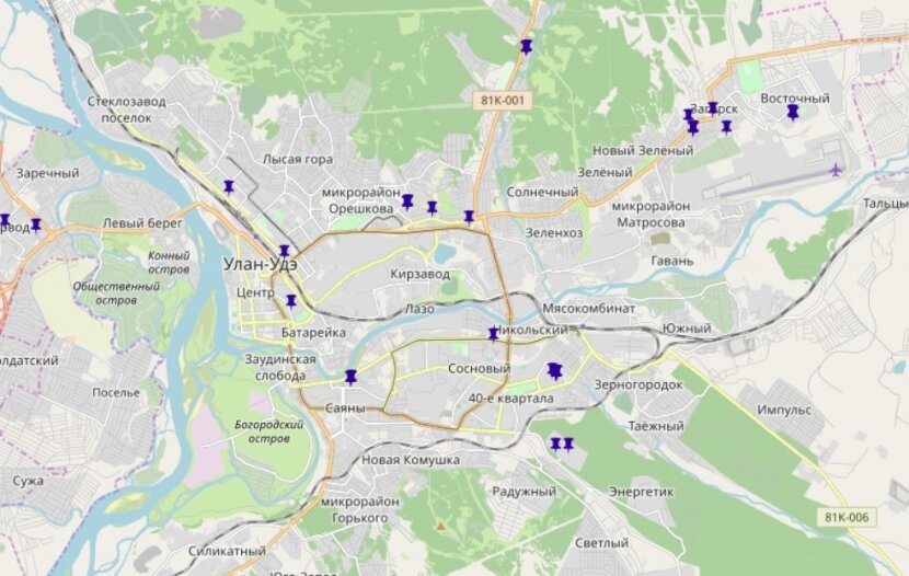 Местоположение улан удэ. Богородский остров Улан-Удэ карта. Карта города Улан Удэ. Центр Улан Удэ на карте. Районы Улан-Удэ на карте.