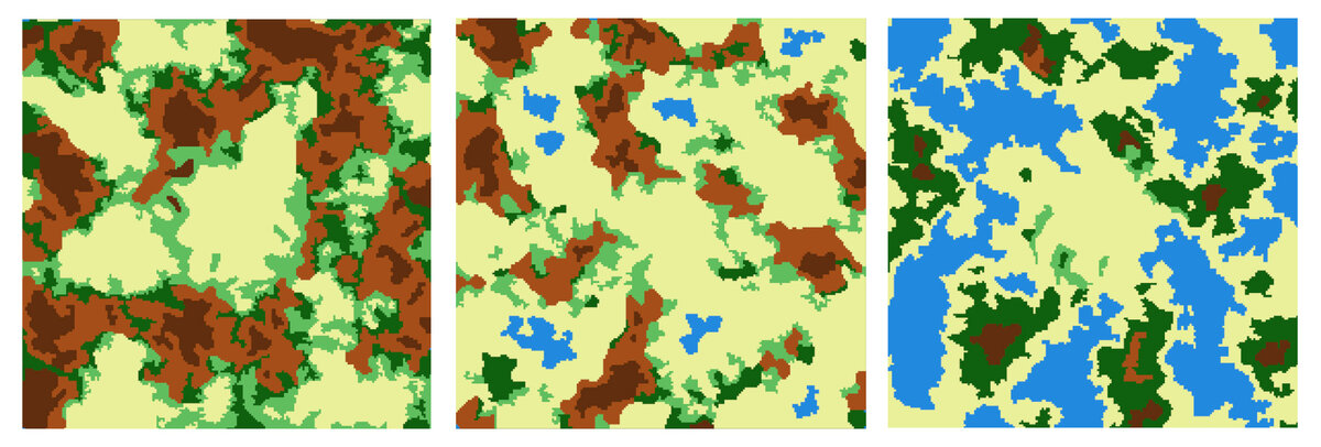 Примеры сгенерированных карт