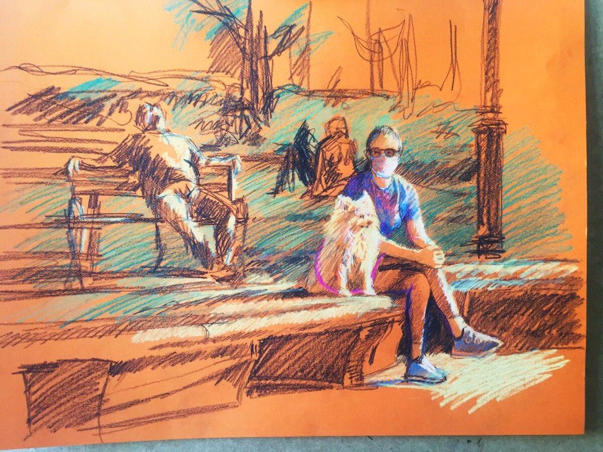 «28 июля 2020 года. Бордюры в парке, часть вторая». 