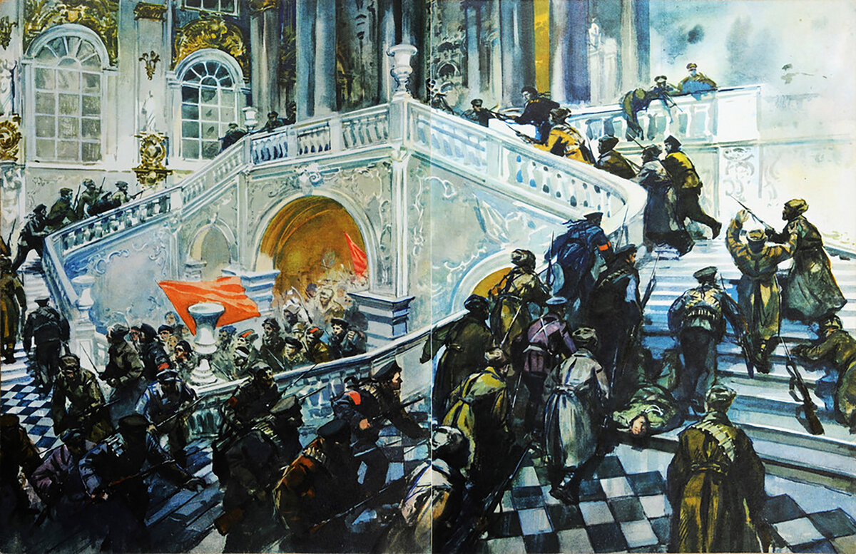 взятие зимнего дворца в 1917
