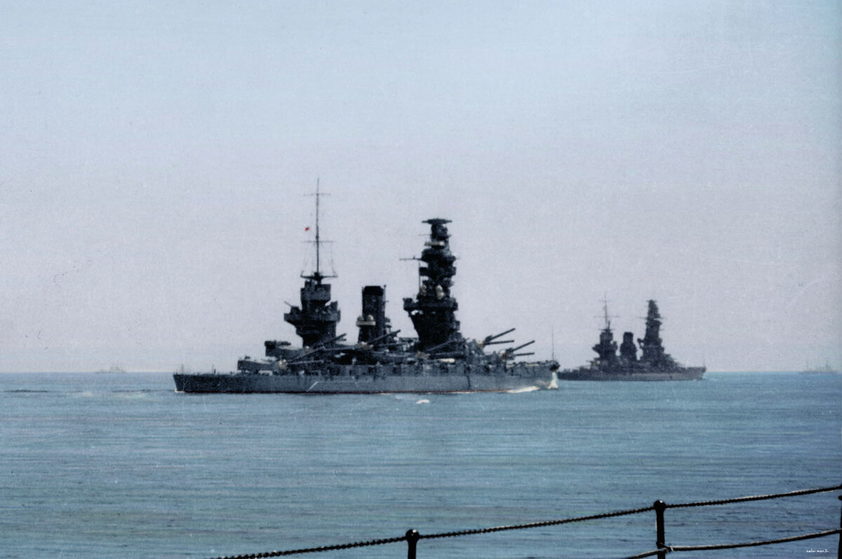 Линкоры "Фусо" и "Ямаширо" в 1935 году