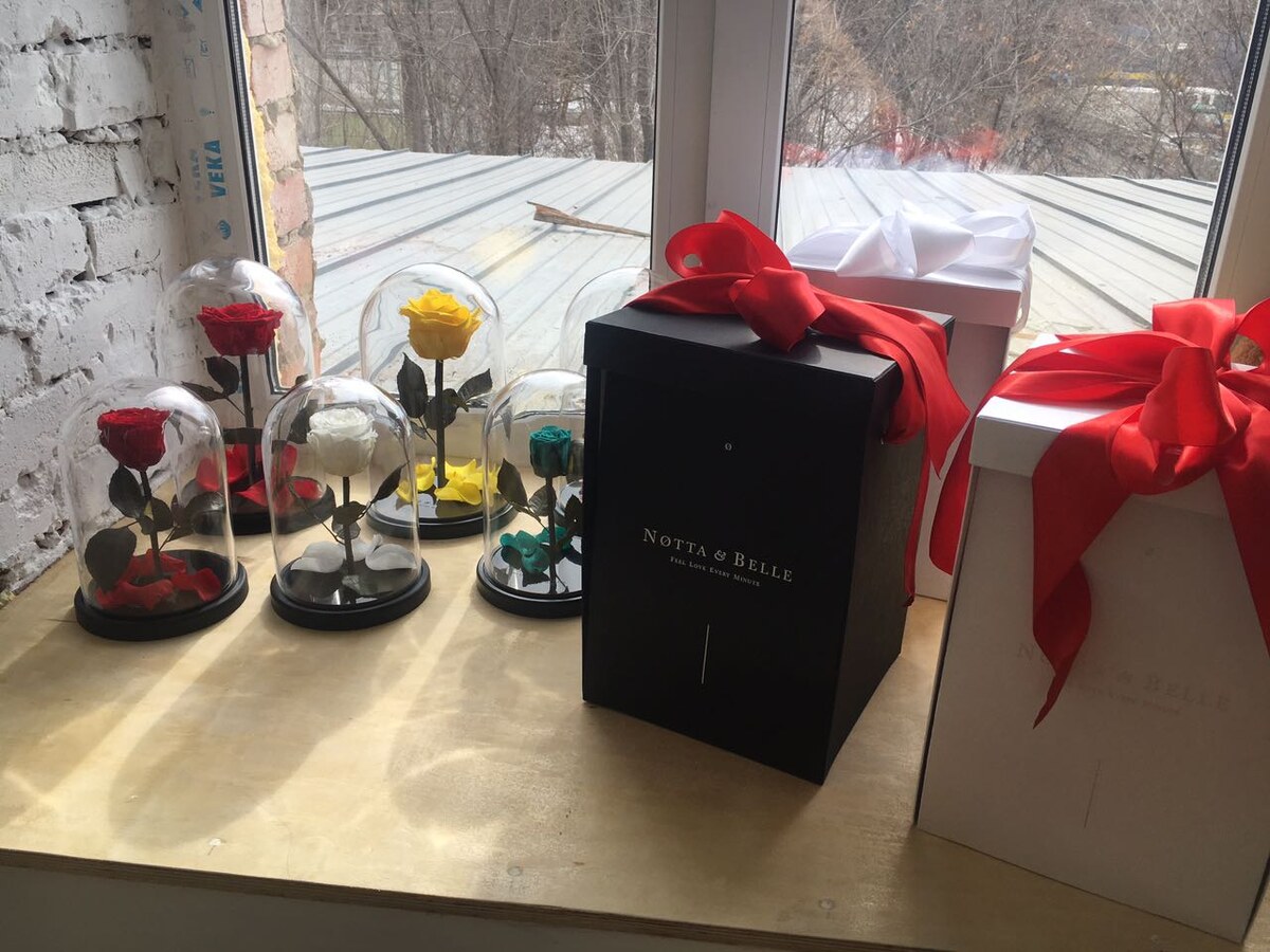 Фото из личного архива. Привезла партию роз и подарочных коробок Notta&Belle в фотостудию
