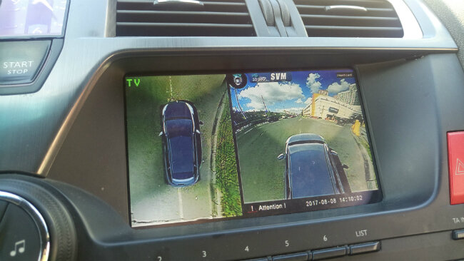 Установка системы кругового обзора на CITROEN DS5