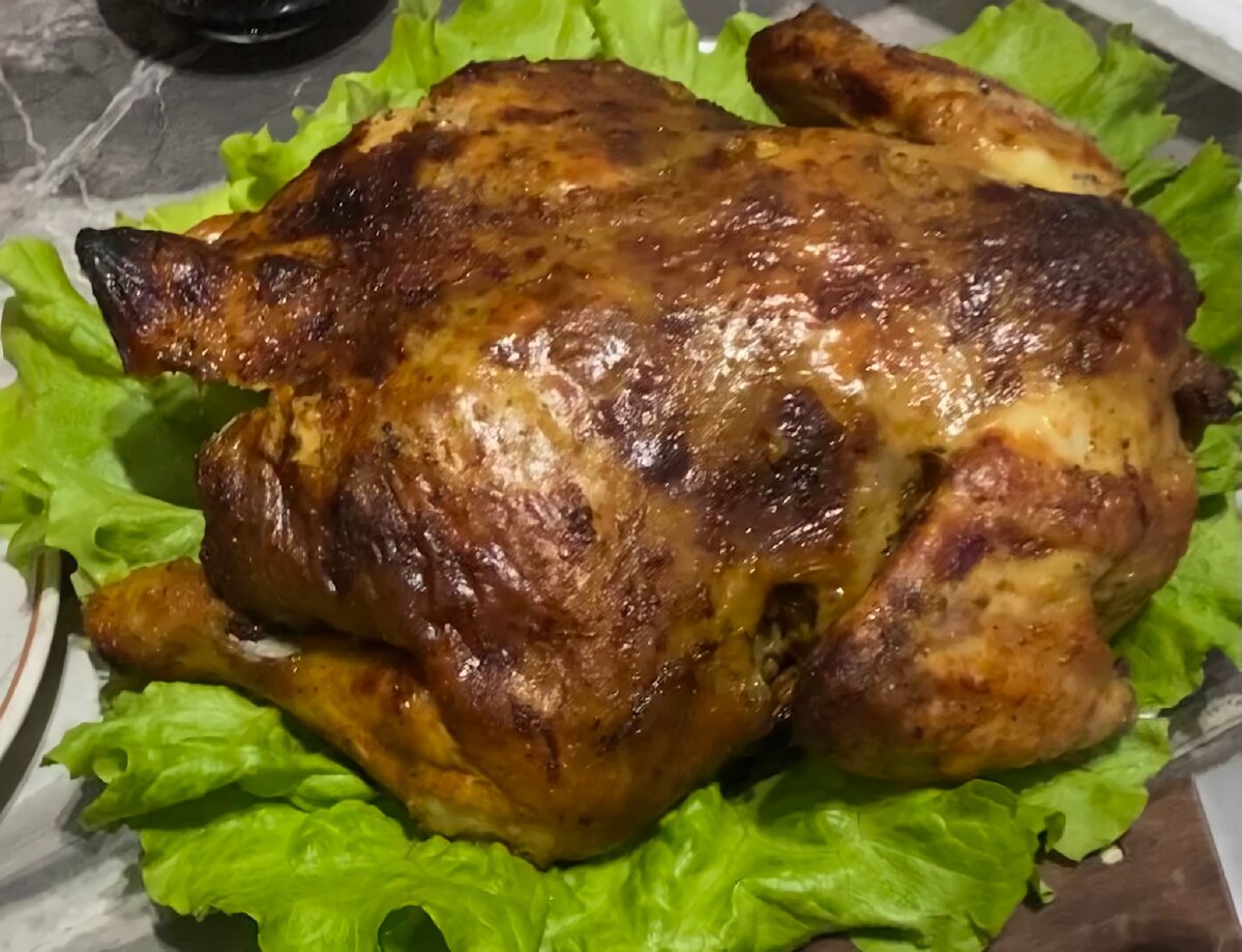 Курица с рисом и черносливом запеченная в духовке