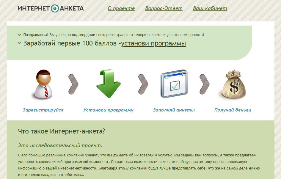 заработок на анкетах.