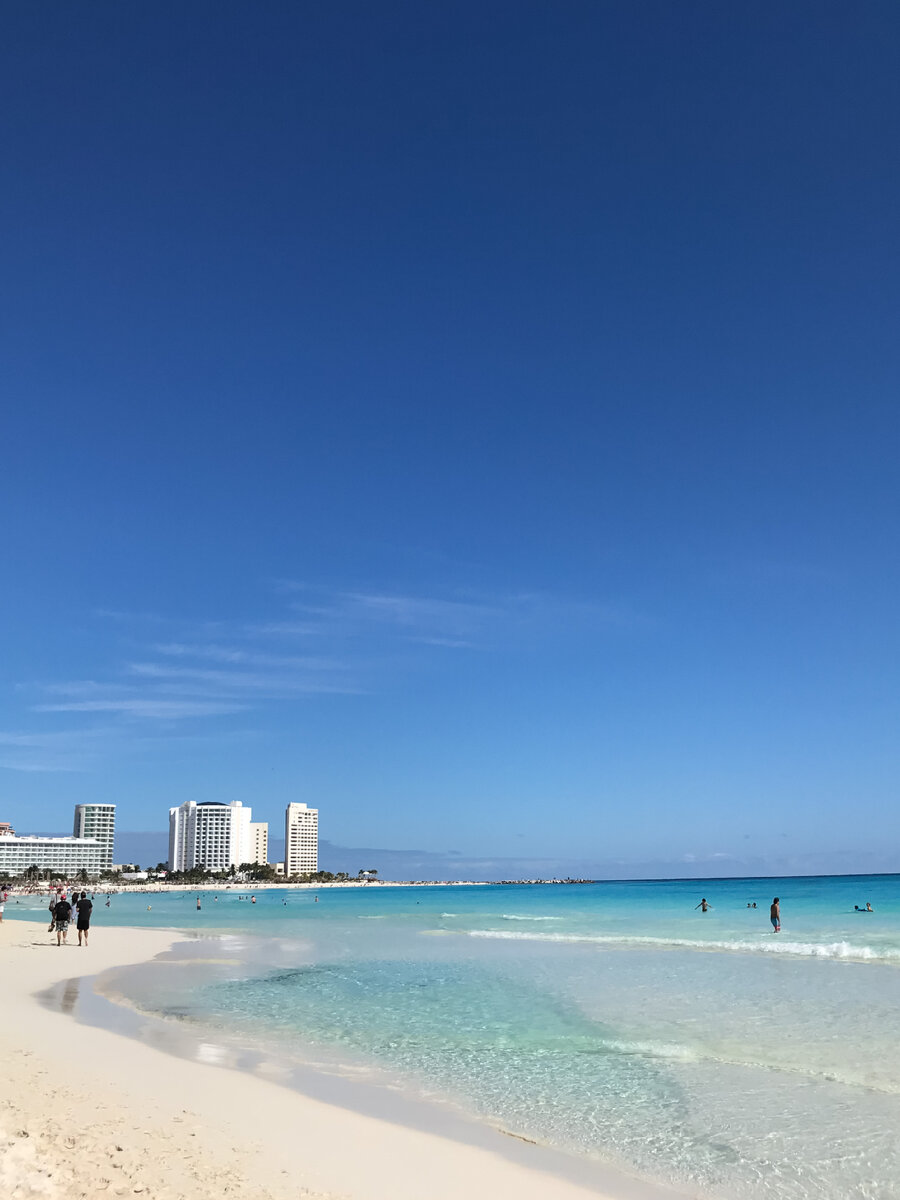 Пляж в Канкуне. Мексика 🇲🇽 Фото автора. 