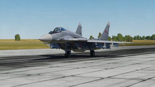 МиГ-29С. В симуляторе DCS World. Взлёт, применение АСП, Посадка.
