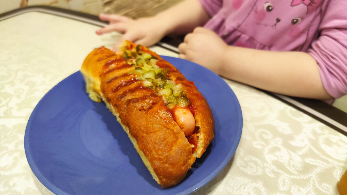 Детский с куриной сосиской