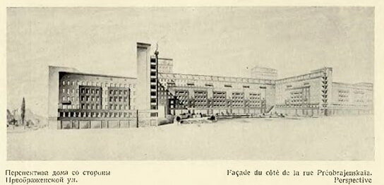 Перспектива дома со стороны Преображенской улицы