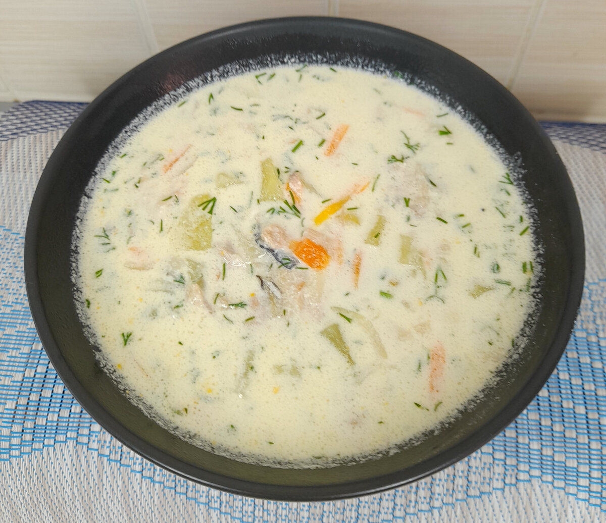 Как приготовить сырный сливочный суп за 15 минут