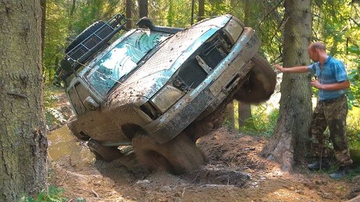 Мы офигели! Уаз Кабриолет против Jeep и Great Wall на бездорожье Такого никто не ожидал