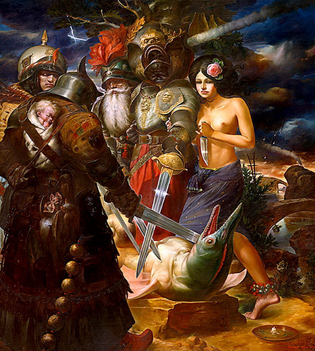 © Виктор Сафонкин /  Viktor Safonkin   Клятва. холст, масло, 2008